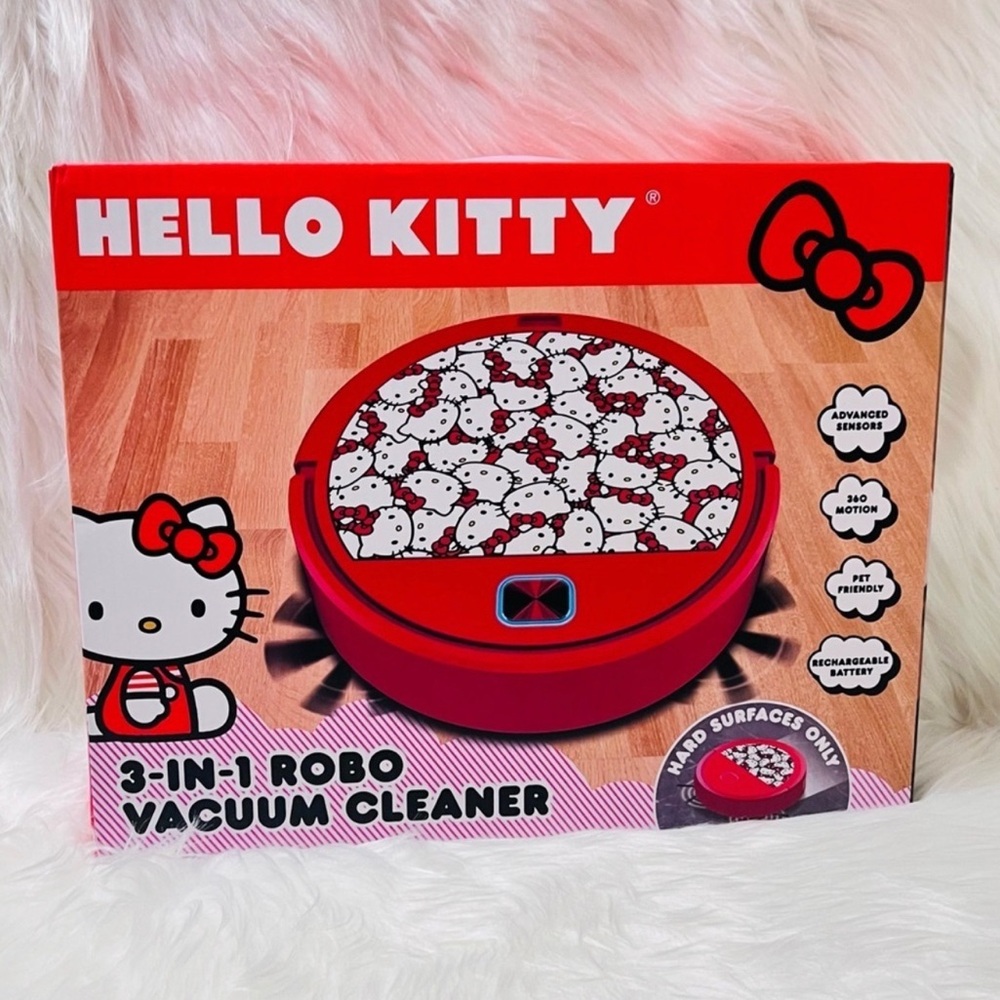 Hello Kitty Rare Robo Vacuum Cleaner brand new with in box never used!